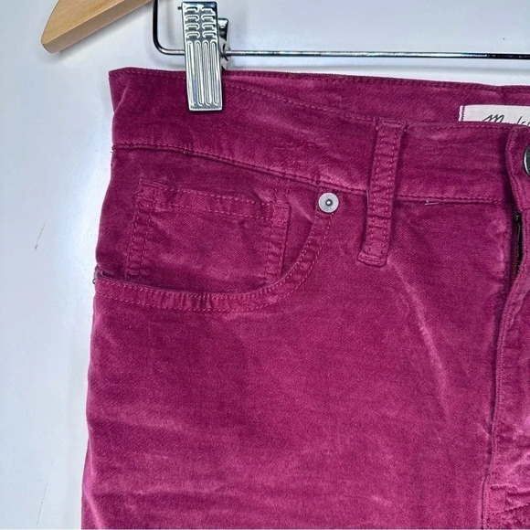Madewell Stretch Velvet Edition 10” High-Rise Skinny Jeans Size 28 - Picture 5 of 15